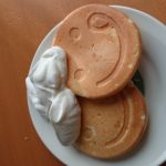 朝ごはん 白髪のおじさんパンケーキ