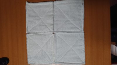 入園準備第一弾！雑巾作り