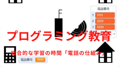 簡単なプログラムでプログラミング教育！総合的な学習の時間「電話の仕組み」