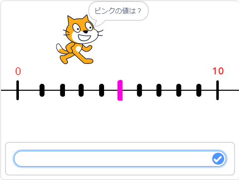 小学生必見 スクラッチの簡単なプログラム 算数の授業 数直線