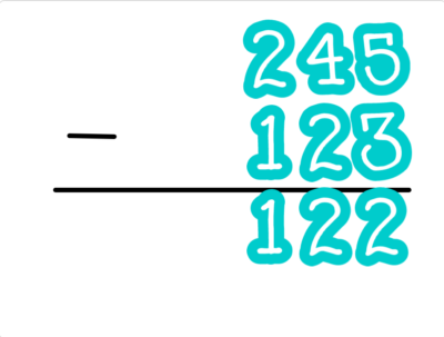 小学生必見！簡単なプログラム！算数の授業「引き算の筆算」