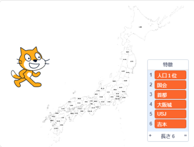 小学生必見！簡単なプログラム！社会の授業「都道府県あて」