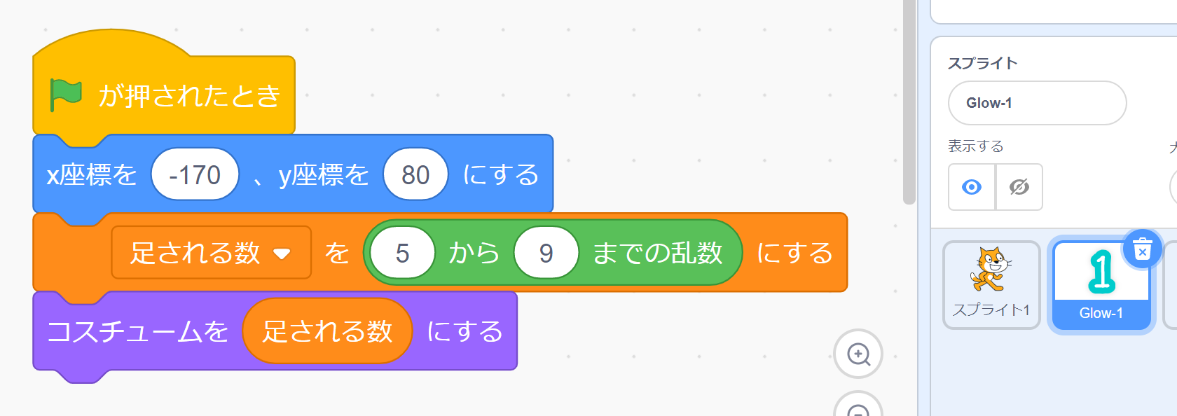 足される数