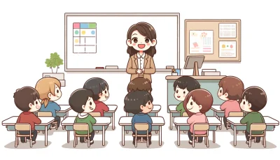 教師の思い出話で生徒に未来を考えさせる