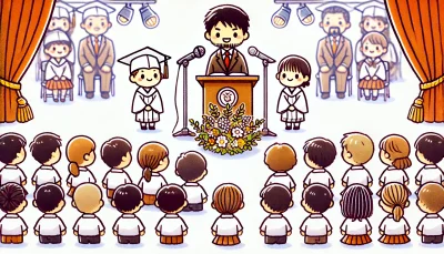 感動卒業式の秘訣：全校生徒へのメッセージ