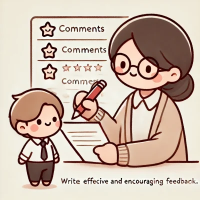成績表や通知表のコメントの書き方