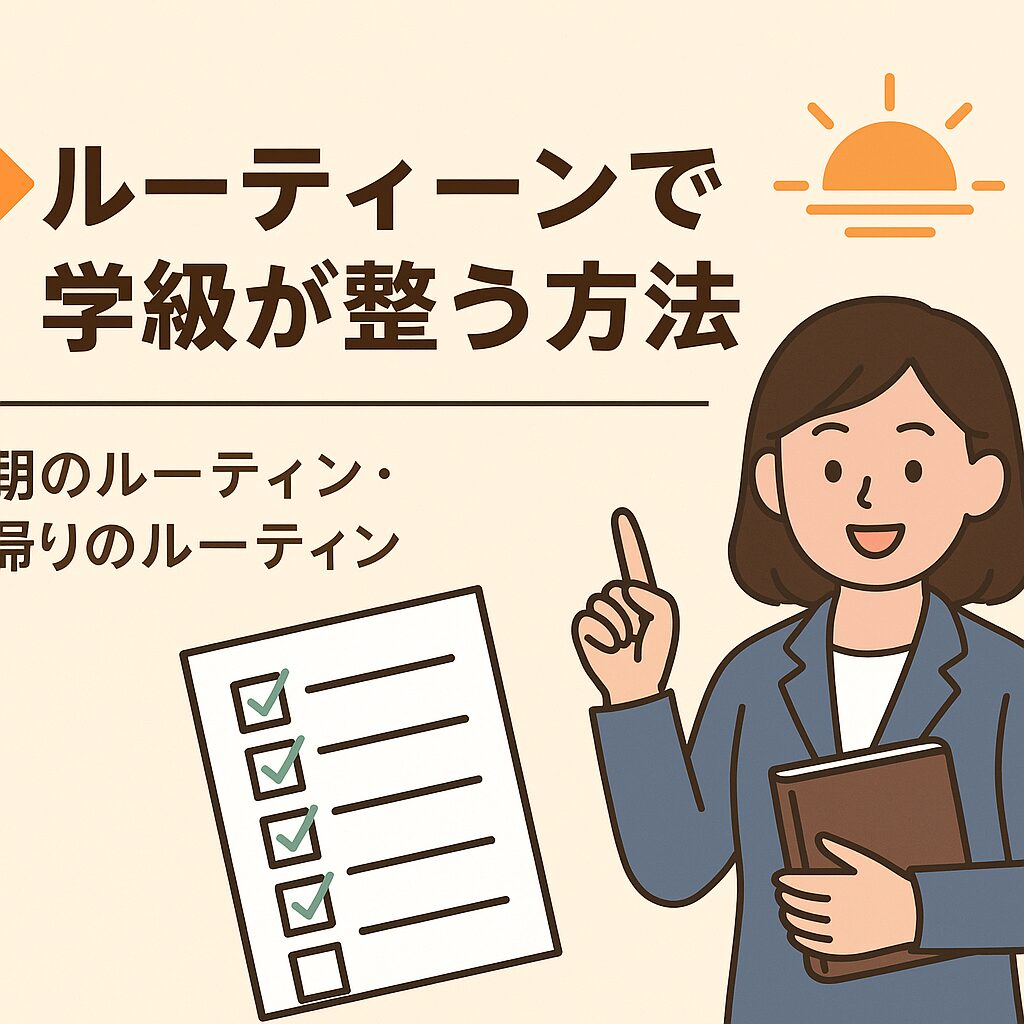 朝・帰りのルーティーンで学級が変わる！