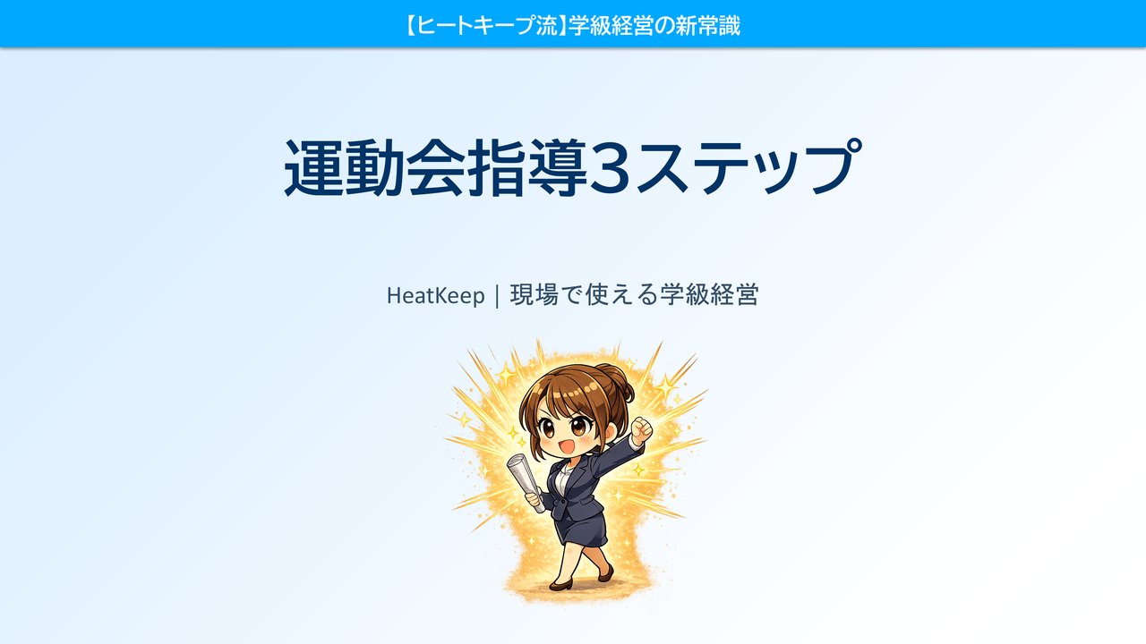 運動会がクラスを変える！誰でもできる指導の3ステップ