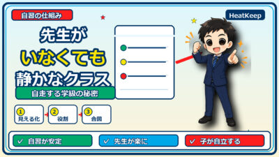 なぜあのクラスは先生がいなくても静かなのか？自走する学級の秘密