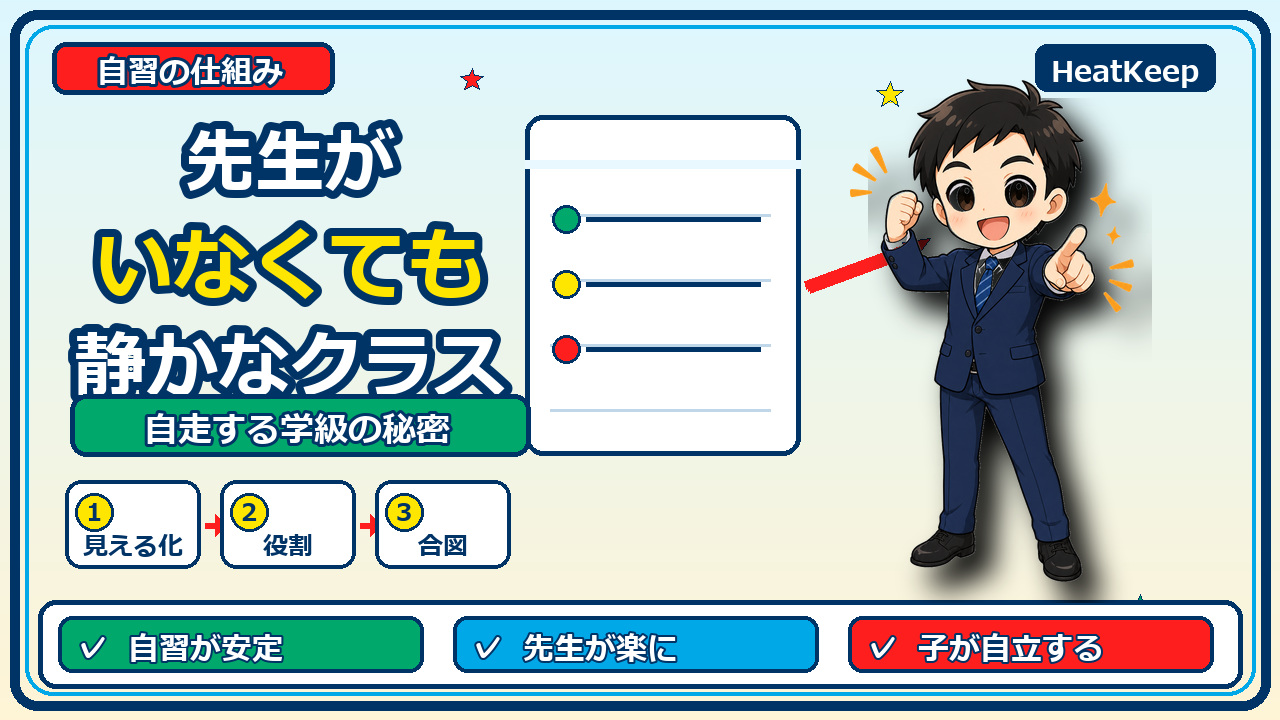 なぜあのクラスは先生がいなくても静かなのか?自走する学級の秘密