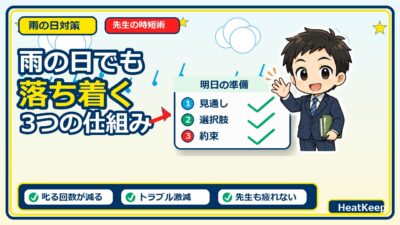 なぜあのクラスは雨の日でも落ち着いているのか？