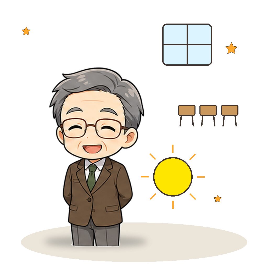 明るく整った教室で気持ちよく子どもを迎える先生
