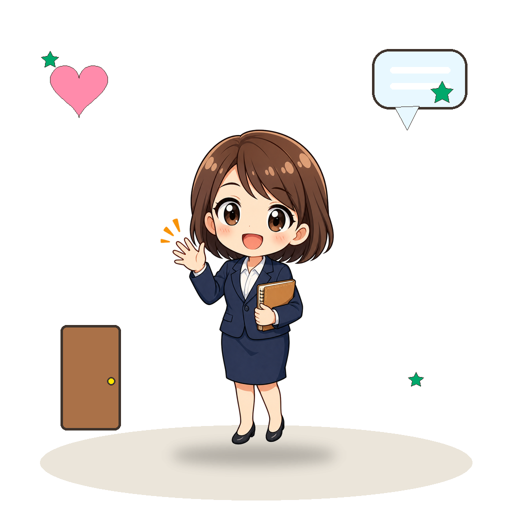 「おかえり」とあたたかく子どもを迎え入れる先生