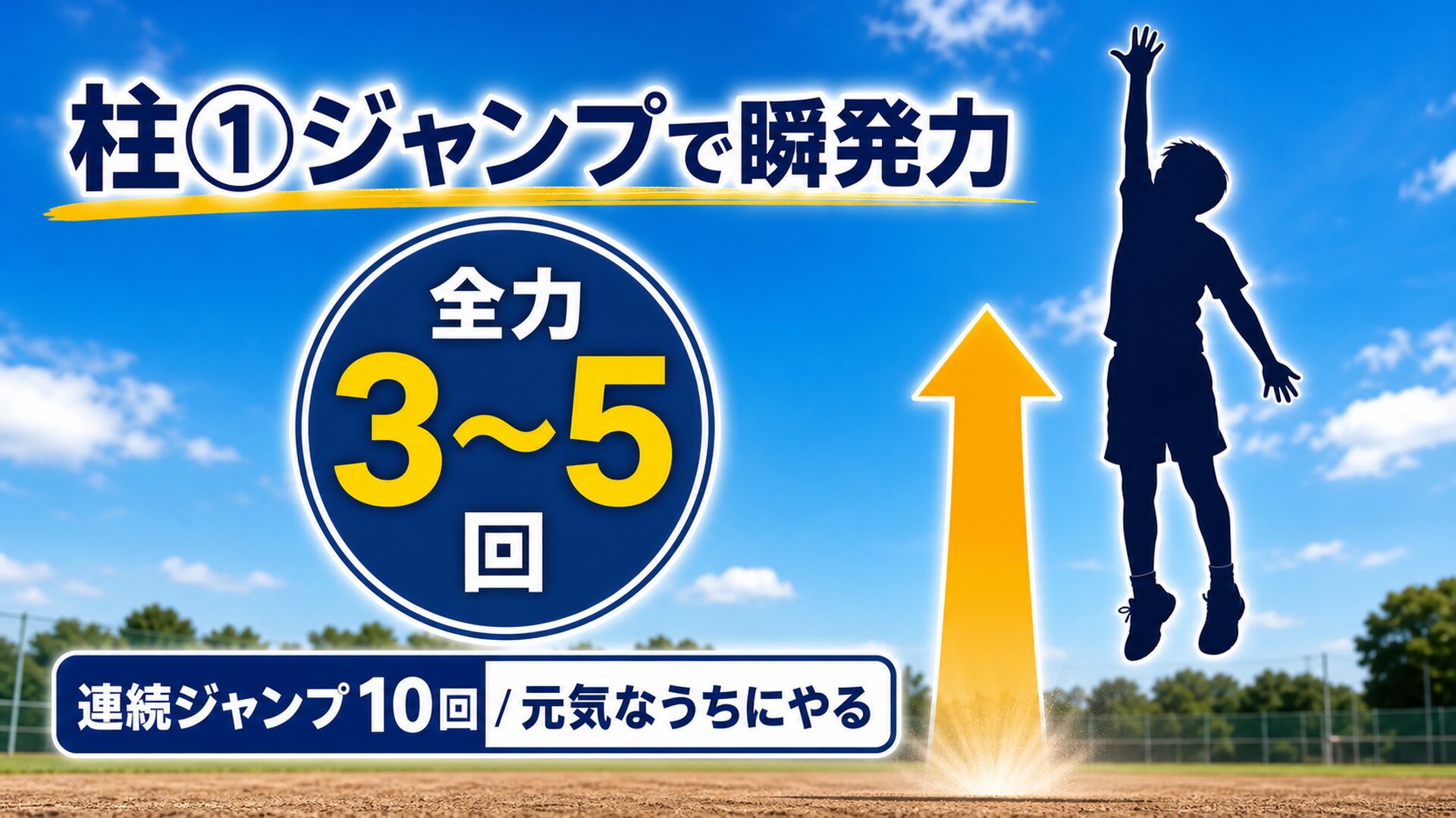 ジャンプで瞬発力を鍛える