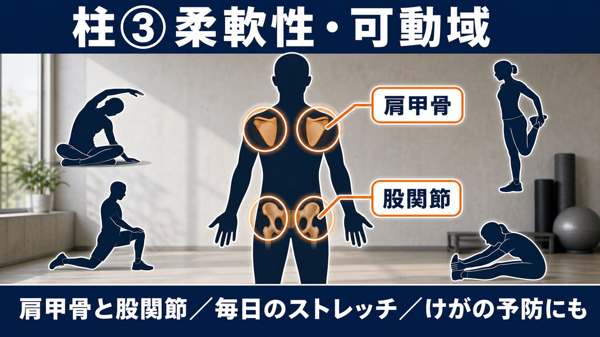 柔軟性と可動域を広げる