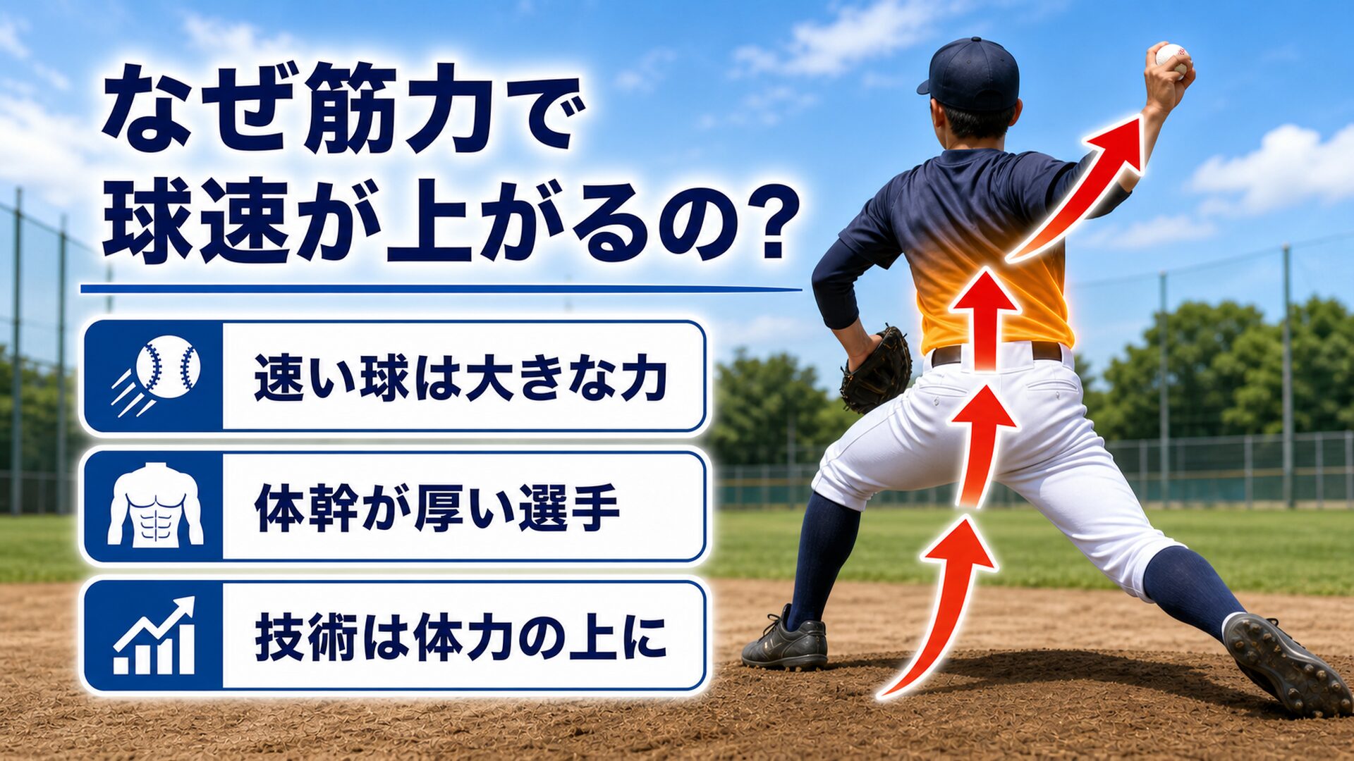 なぜ筋力で球速が上がるのか