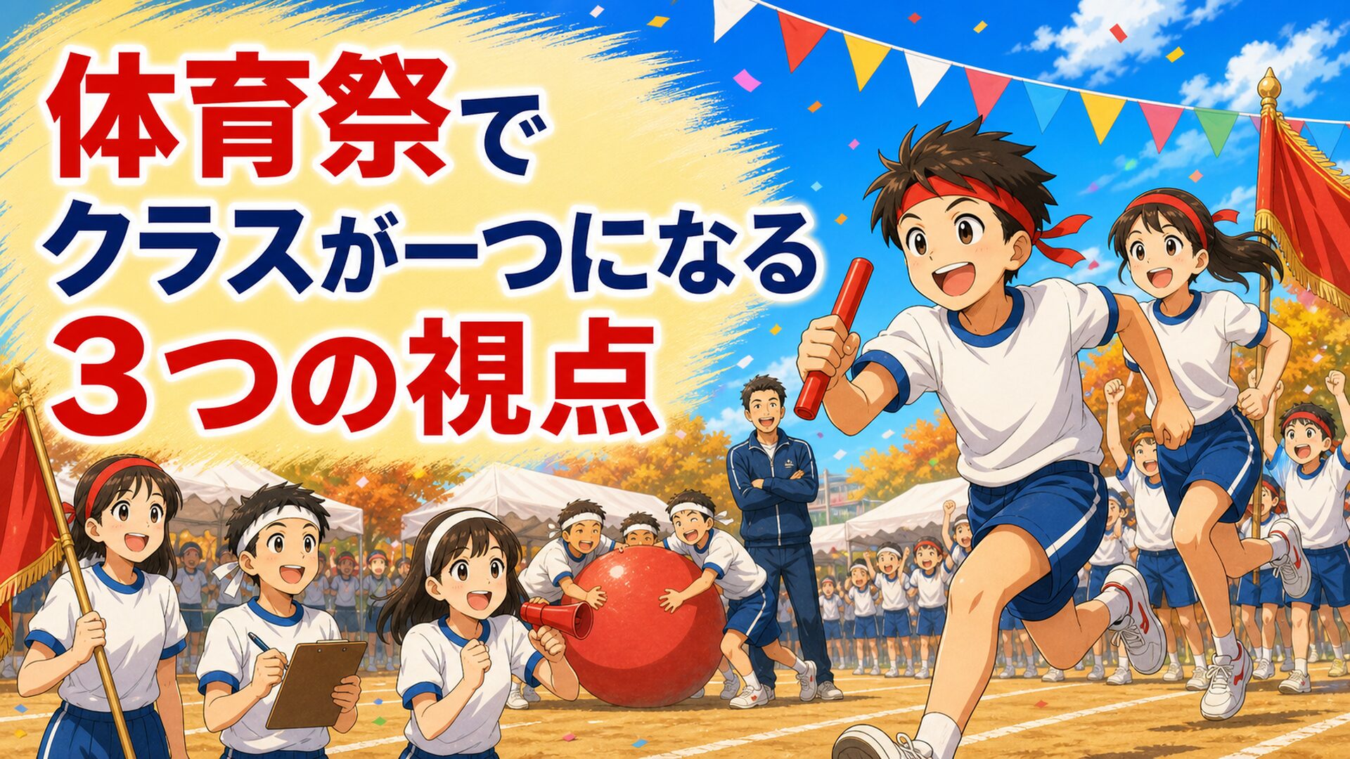 体育祭で、クラスが一つになる｜行事を通して学級を育てる3つの視点