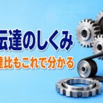 中学技術【動力伝達のしくみ】歯車・ベルト・チェーンの違いと速度伝達比の求め方