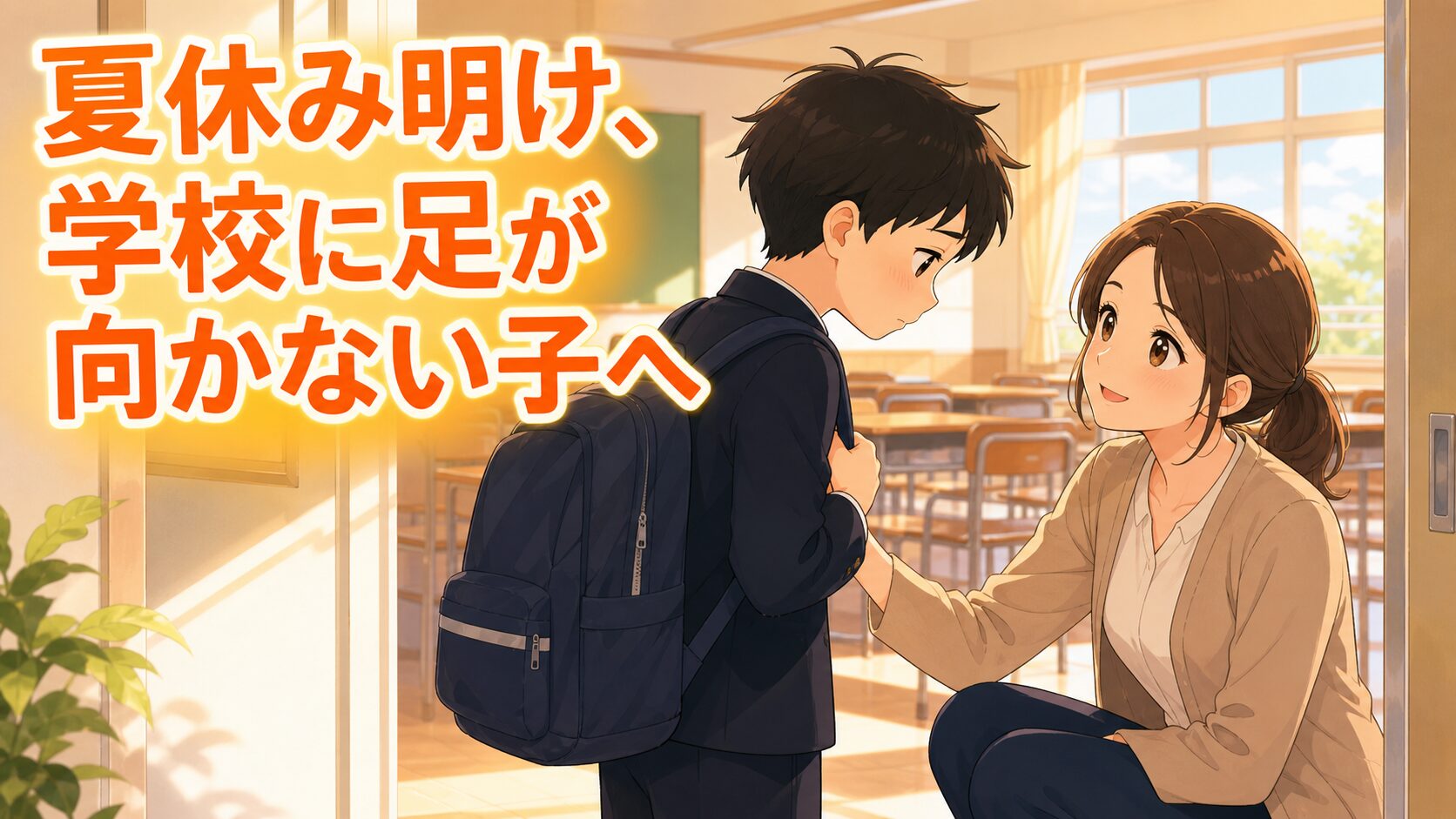 夏休み明け、学校に足が向かない子へ|担任ができる3つの寄り添い