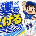 【野球のコツ】球速を上げるトレーニング｜投げ込みより大事な３つの柱｜プロ野球選手への道