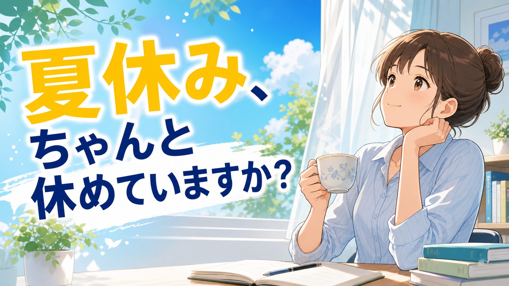 夏休み、ちゃんと休めていますか?2学期に燃え尽きない先生の休み方3つのコツ