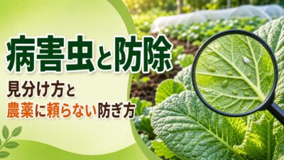 中学技術【病害虫と防除】害虫・病気の見分け方と農薬に頼らない防ぎ方をわかりやすく解説