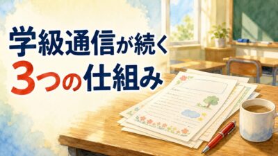 学級通信、3号で止まっていませんか？ ― 年400号書き続ける担任の3つの仕組み