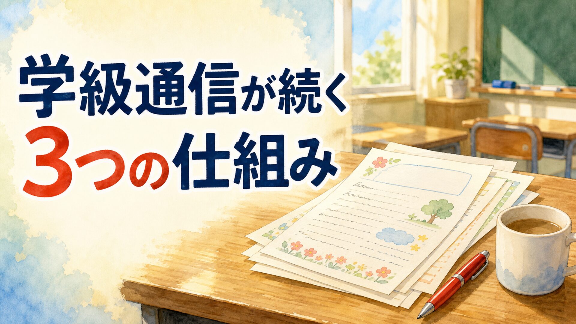 学級通信、3号で止まっていませんか? ― 年400号書き続ける担任の3つの仕組み