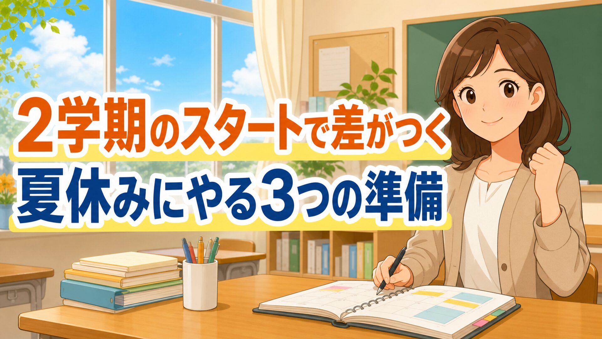 2学期、始まってから慌てないために ― 夏休み中に担任がやっておく3つの準備