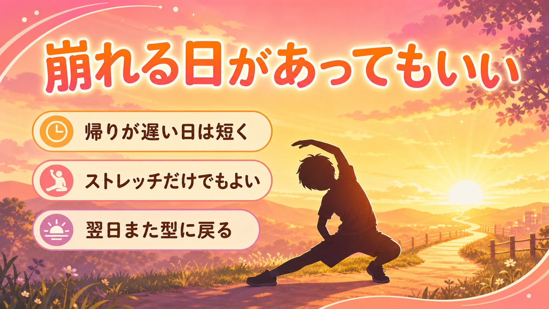 崩れる日があってもいい