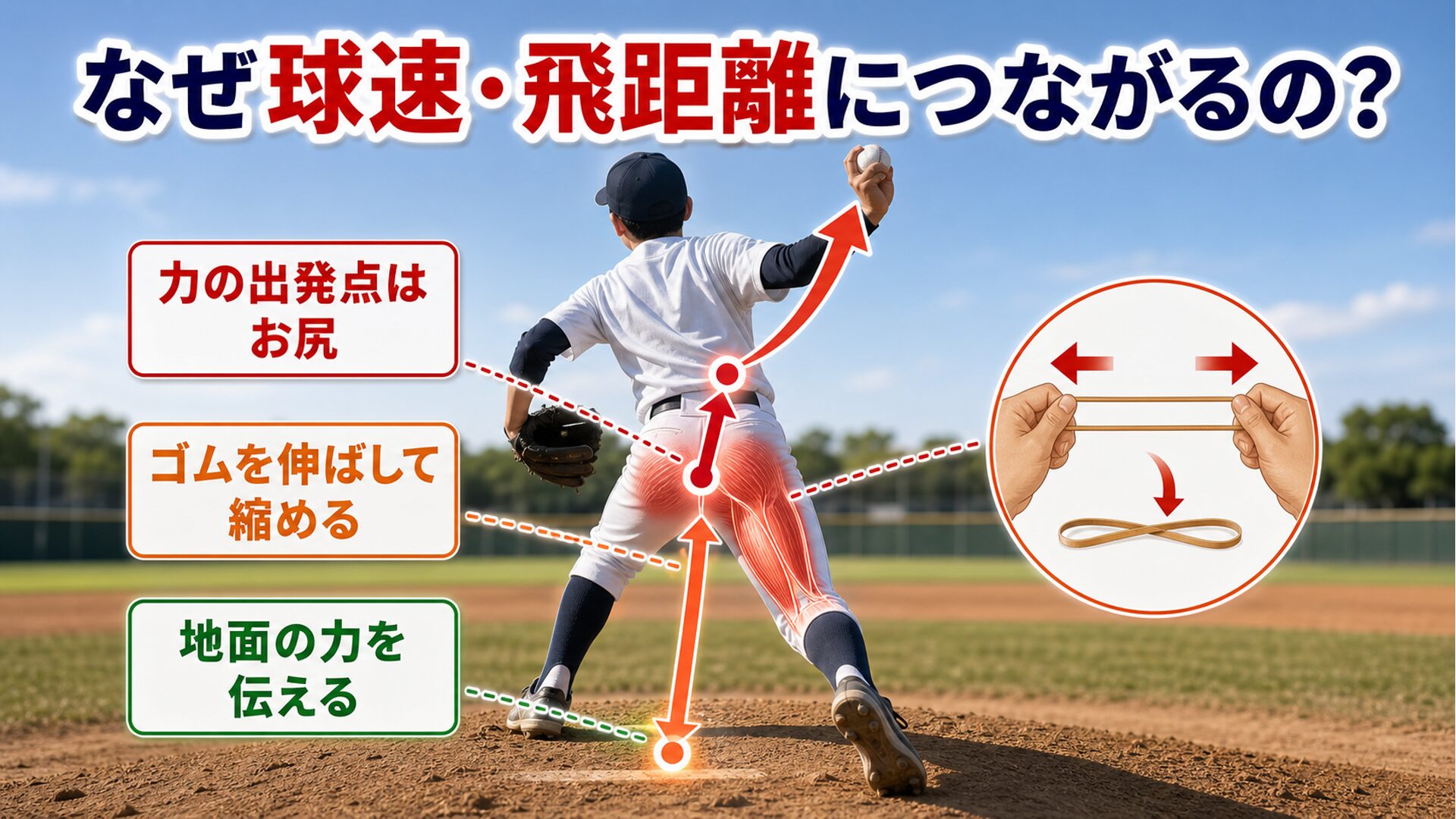 力が伝わる連鎖の図解