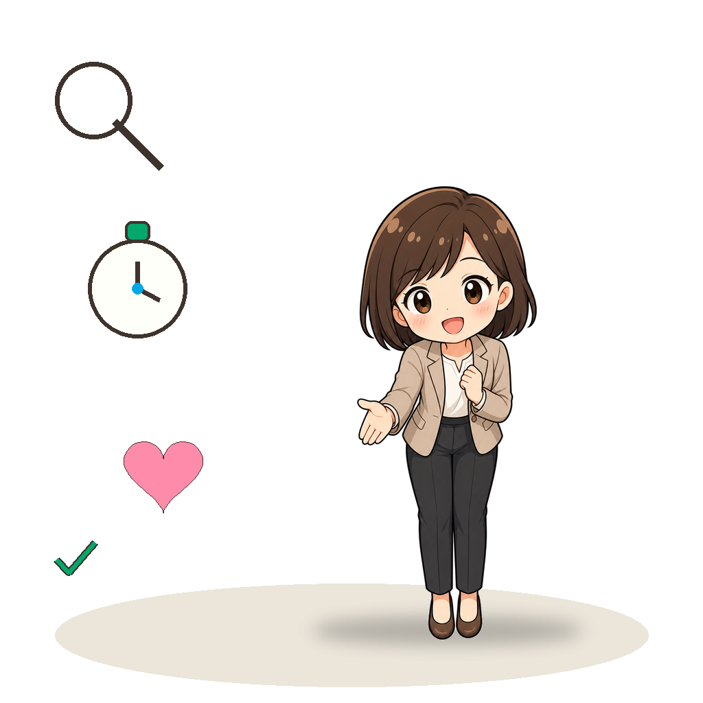ひと呼吸おいて落ち着いて見守る先生