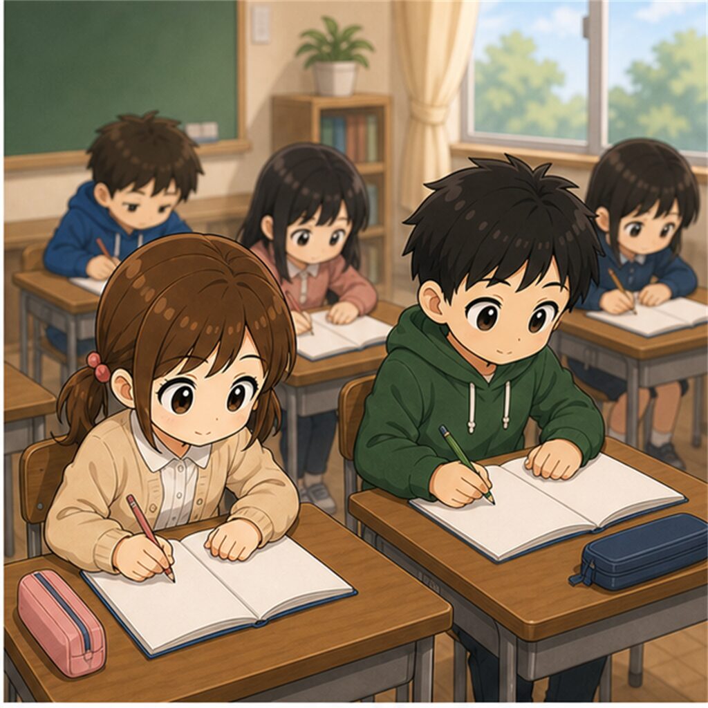 次にどうするかを自分の言葉で決める子どもと担任