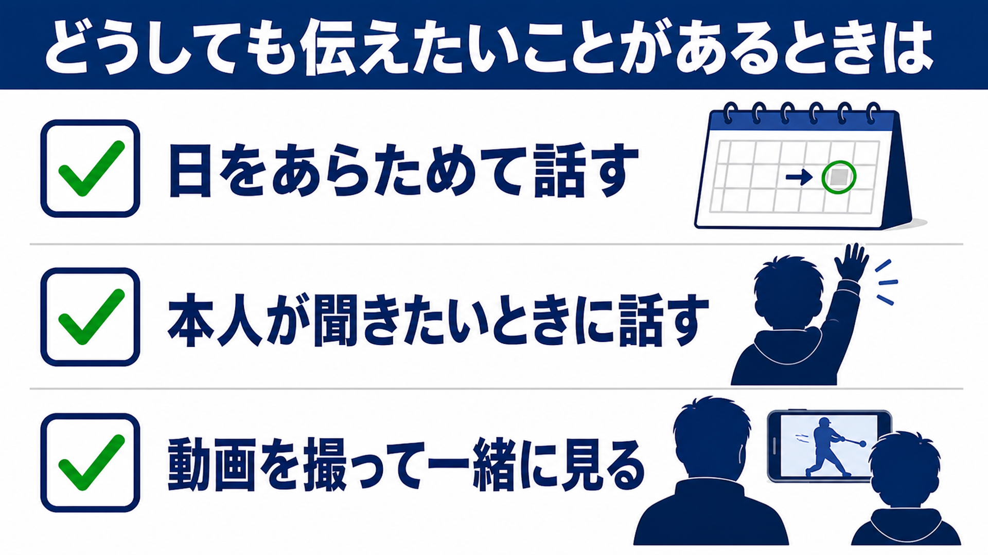 どうしても伝えたいことがあるときは