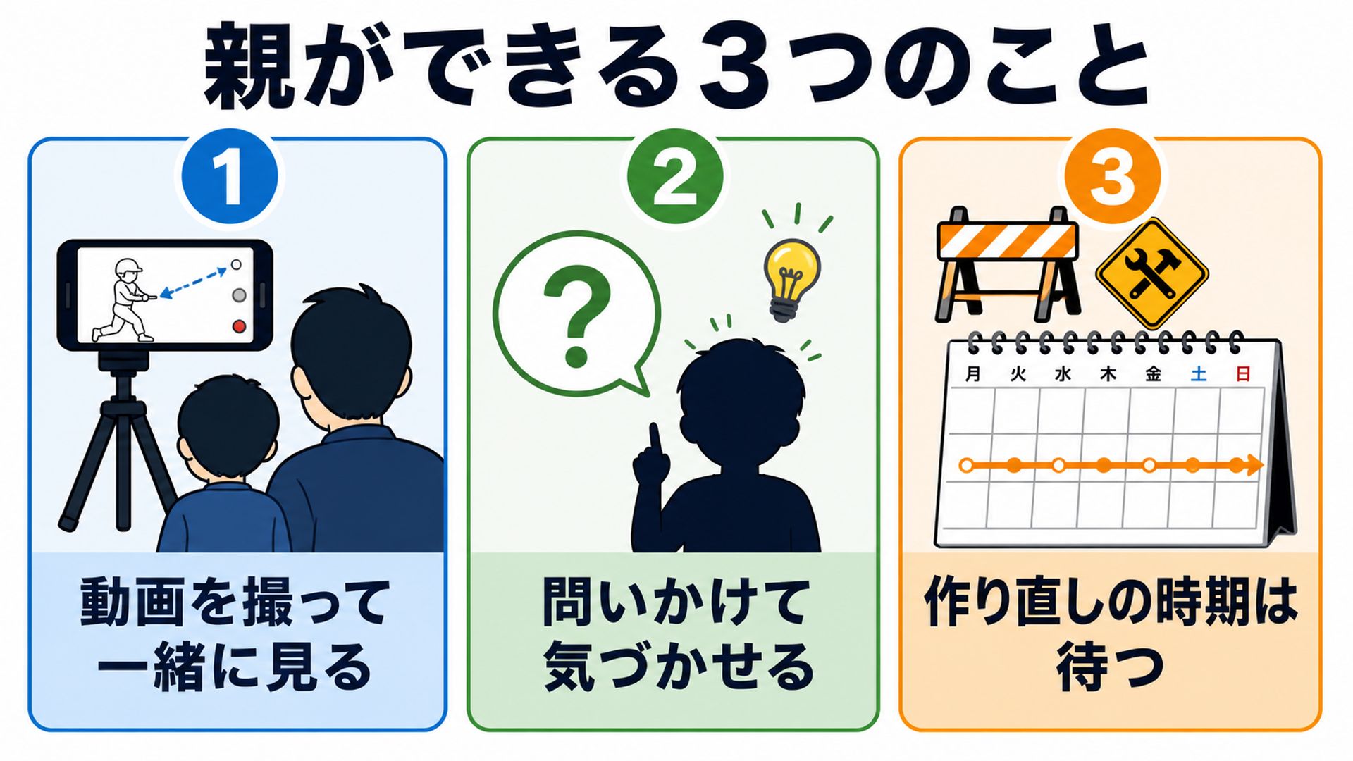 親ができる3つのこと