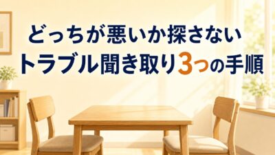 子ども同士のトラブル、どっちが悪いか探していませんか？ ― こじれない聞き取り3つの手順