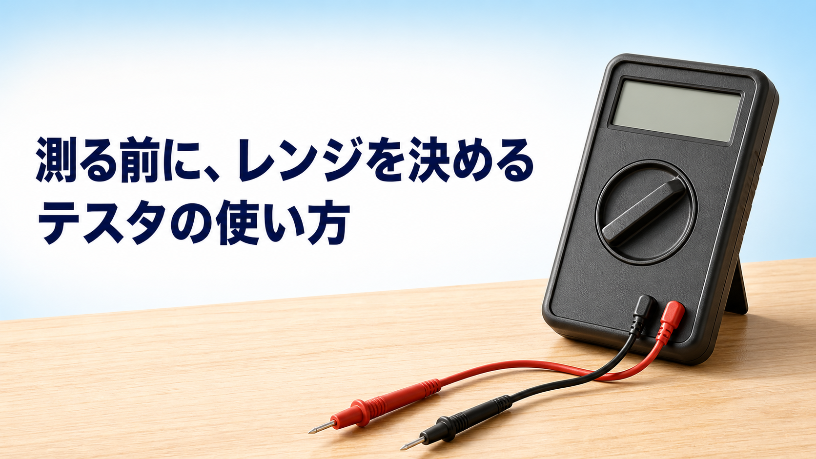 中学技術【テスタの使い方】電圧・抵抗・導通の測り方とレンジの選び方をわかりやすく解説