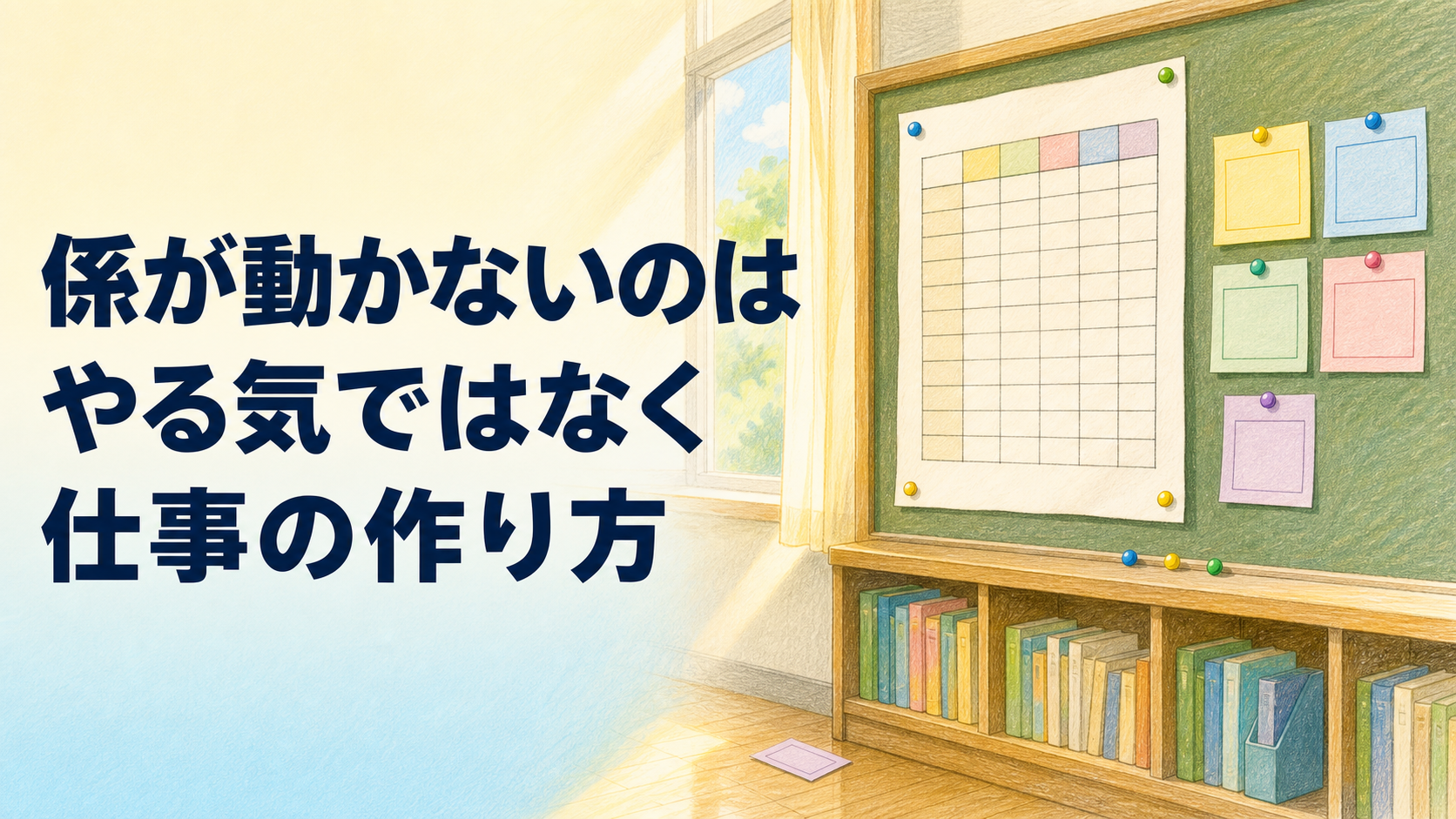 係が動かないクラスへ ― 2学期に仕事を作り直す3つの手順【中学校の学級経営】