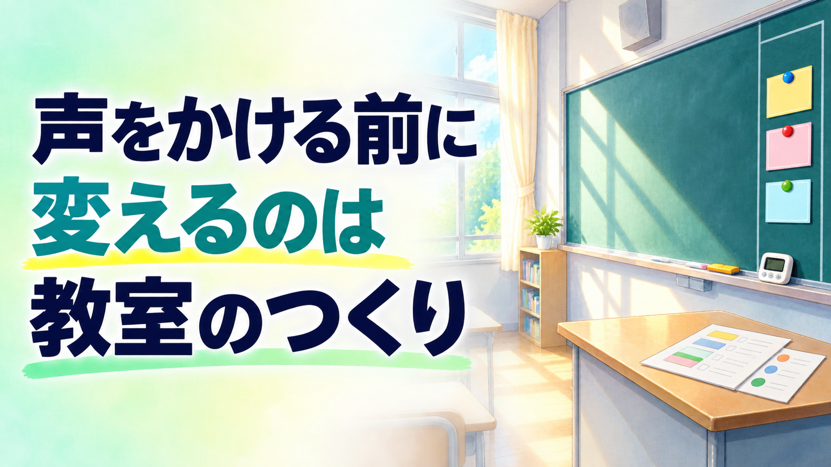 あの子にだけ声をかけ続けていませんか ― 気になる子が動き出す学級の仕組み3つ【中学校の学級経営】