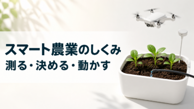 中学技術【スマート農業】センサ・ドローン・自動かん水のしくみをわかりやすく解説