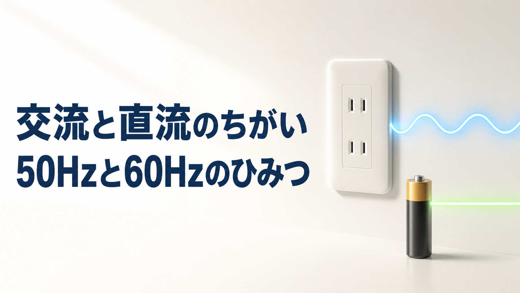 中学技術【交流と直流】50Hzと60Hzのちがいをわかりやすく解説