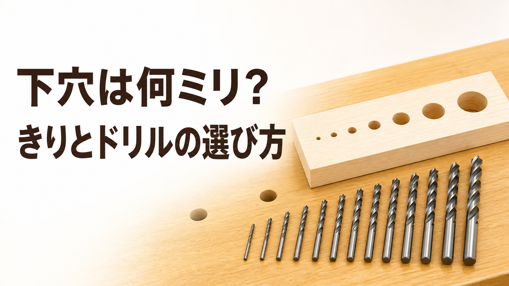 中学技術【きりとドリル】下穴の意味とビットの太さの選び方をわかりやすく解説