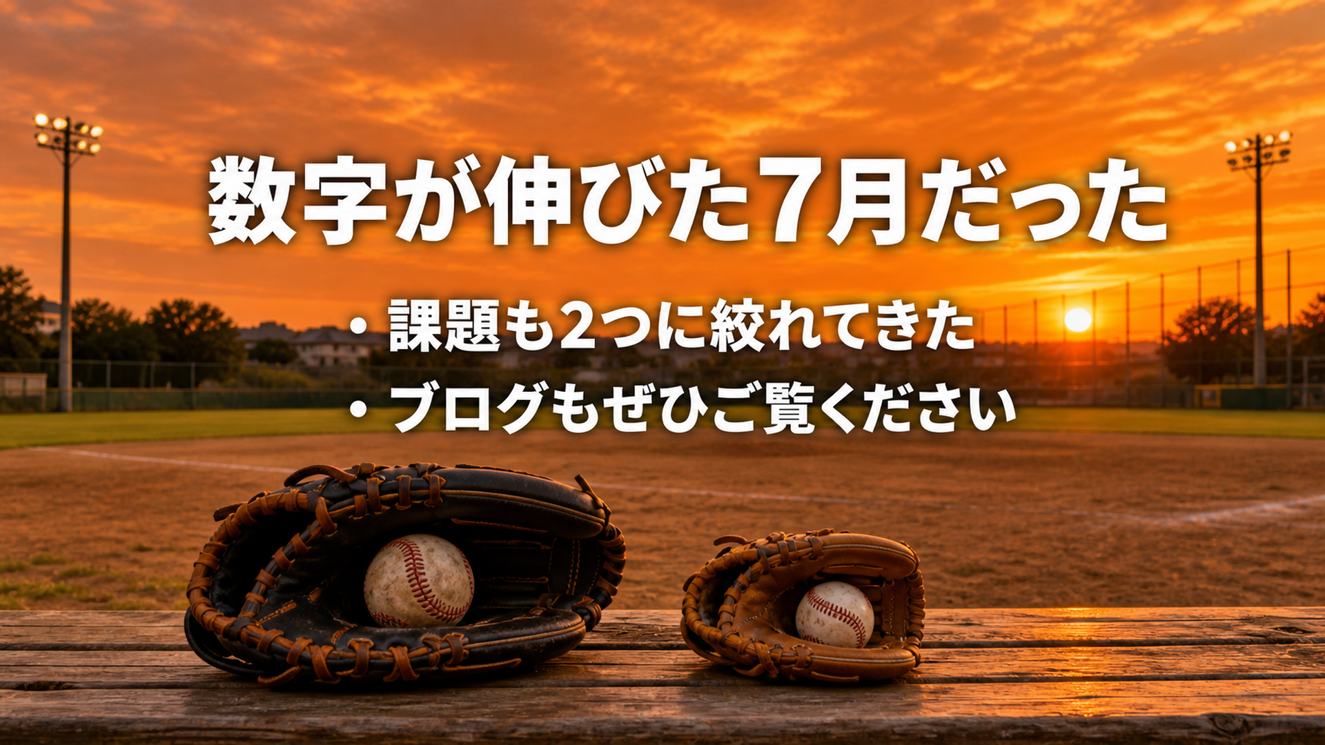 7月のまとめと締めくくりのスライド