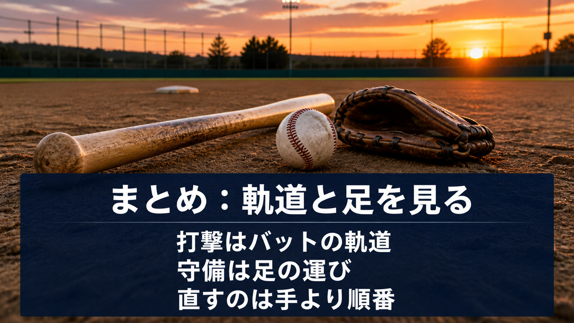 まとめ:軌道と足を見る
