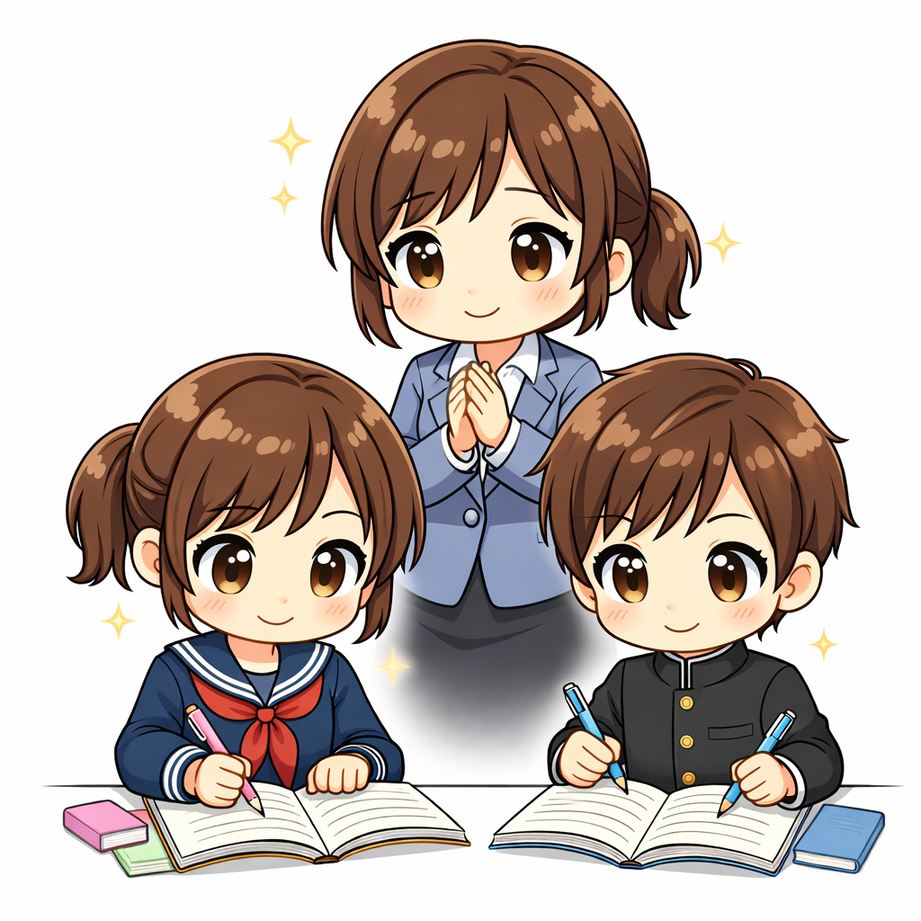 生徒の様子を観察して見取る先生