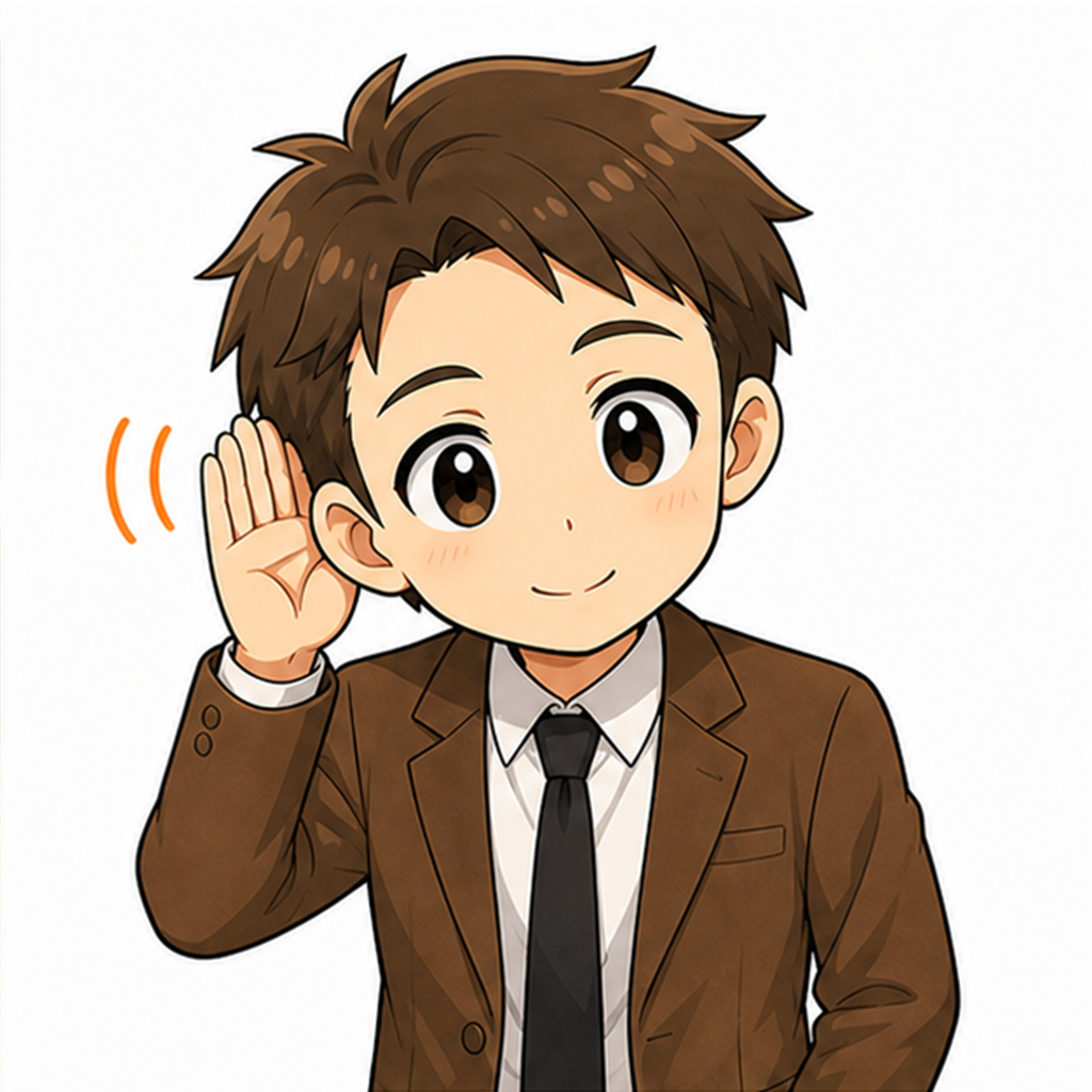生徒の話に耳を傾ける先生