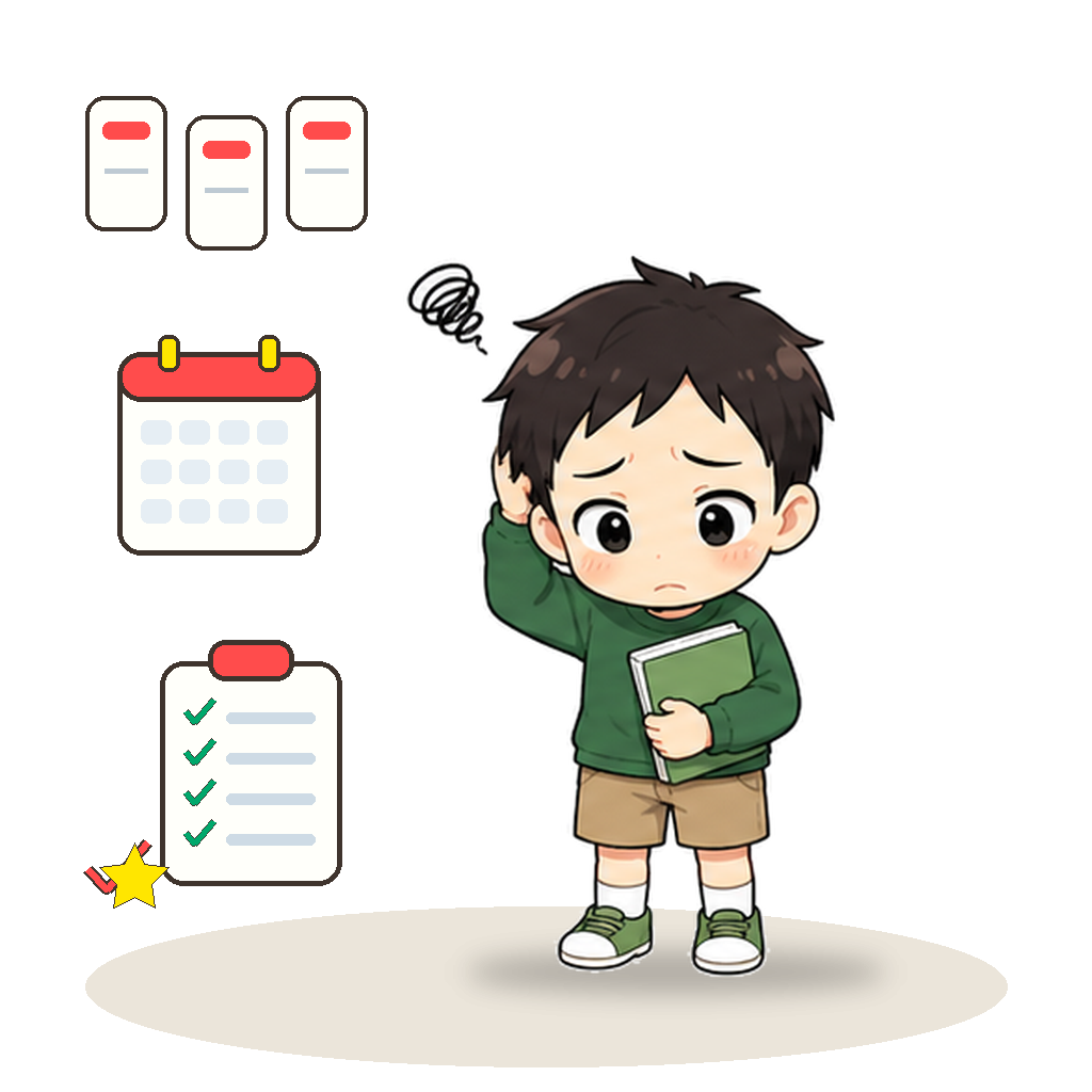 タスクを整理する様子