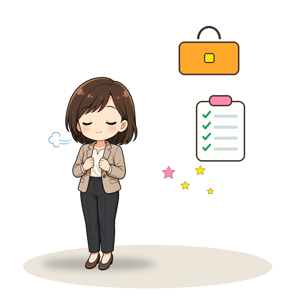 負担を軽減し休息する先生の様子
