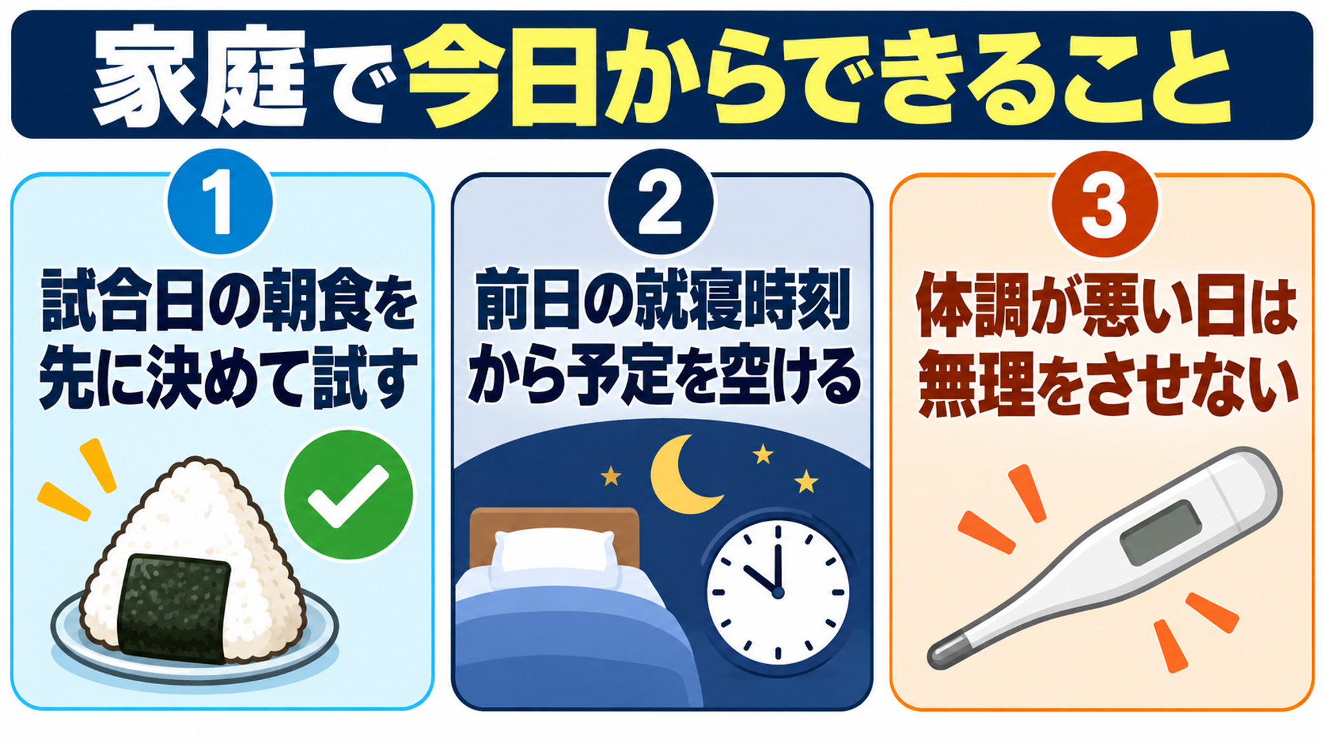 家庭で今日からできること