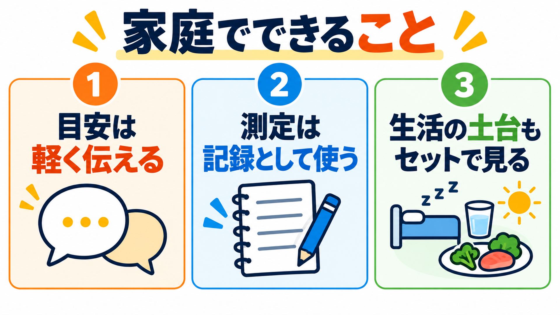 家庭でできること